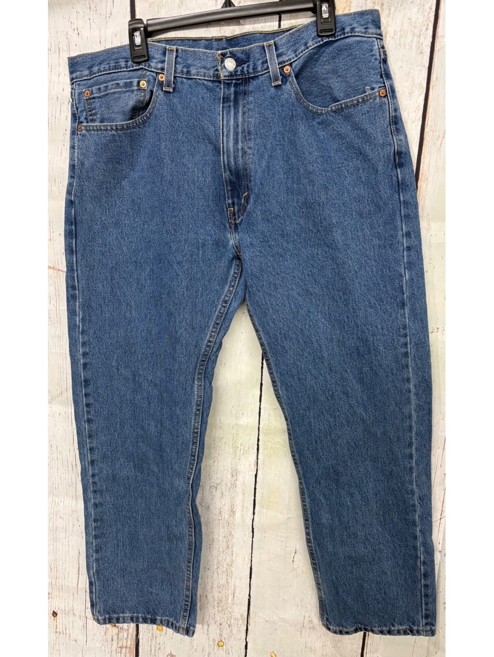 Levi’s 505 Men’s Regular Fit 100% Cotton Classic Straight Jeans Size 38x30